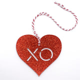 Speech Bauble - Red Glitter