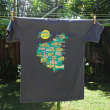 Sydney’s Inner West Souvenir Map Australian Made T-Shirt