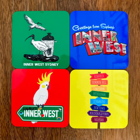 Set of 4 Coasters - Sydney's Inner West