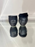 Inner West Houses Ceramic Cup in Matte Black