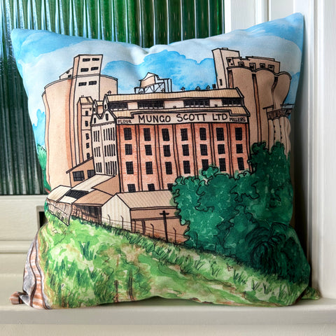 Mungo Scott Flour Mill Cushion Cover