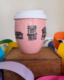 Pastel Places - Inner West Houses Ceramic Cups