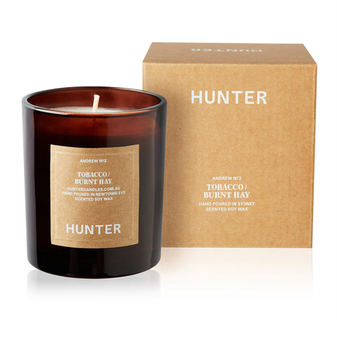 Andrew / Tobacco + Burnt Hay by Hunter Candles