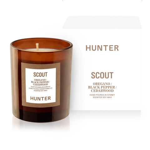 Scout / Oregano, Black Pepper, Cedarwood by Hunter Candles