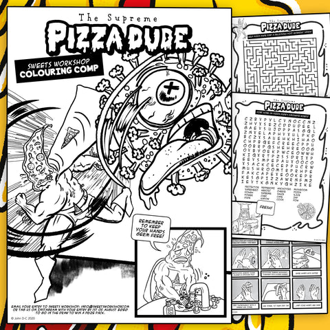 Pizza Dude FREE Colouring Activity Download!