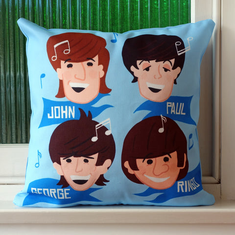 Fab Four Lads Cushion Cover