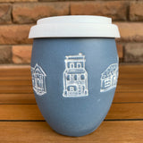 Inner West Houses Ceramic Keep Cup in Blue