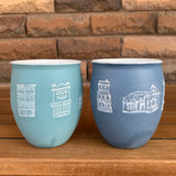 Inner West Houses Ceramic Keep Cup in Blue