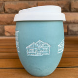 Inner West Houses Ceramic Keep Cup in Teal