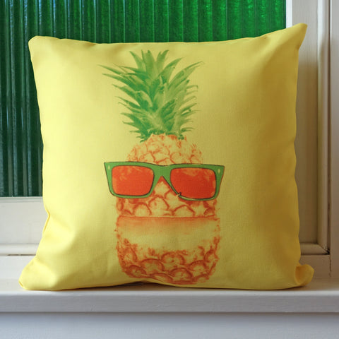 Mr Pineapple On Vacation Cushion Cover