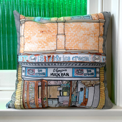 Olympia Milk Bar Stanmore Cushion Cover