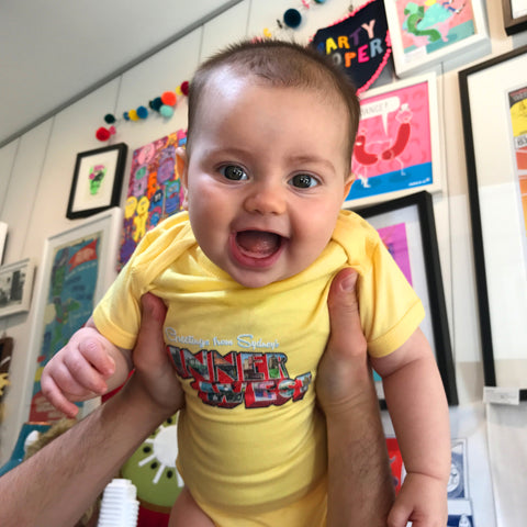 Baby's Greetings from the Inner West Onesie Short Sleeve
