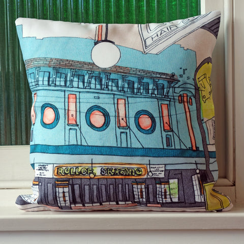 Petersham Roller Skating Rink Cushion Cover