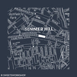 Men's Summer Hill Map T-Shirt
