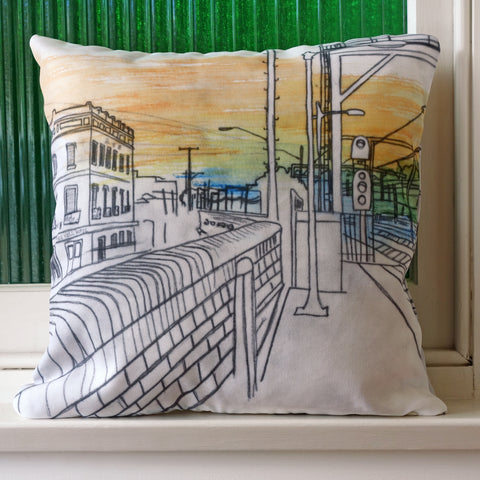 Summer Hill Station Cushion Cover