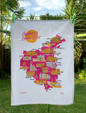 Sydney's Inner West Souvenir Tea Towel - Tutti Fruity Edition