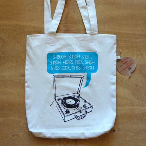 SHBOOM Record Shopping Tote Bag