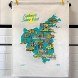 Sydney's Inner West Souvenir Tea Towel - Summer Edition